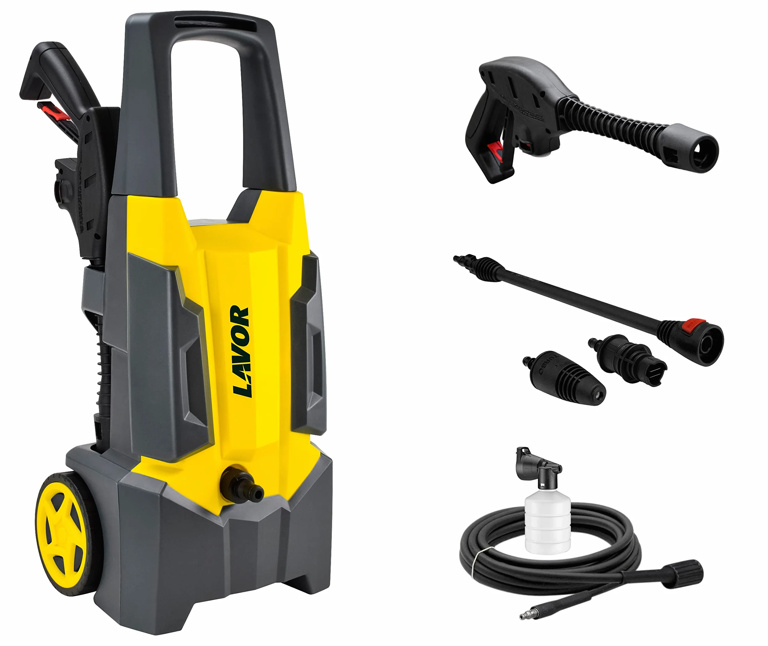 LAVOR Nettoyeur Haute Pression Eau Froide DIVE Plus 130 Pression 130 Bar Max, Débit 390 l/h Max, Moteur 1800 Watt