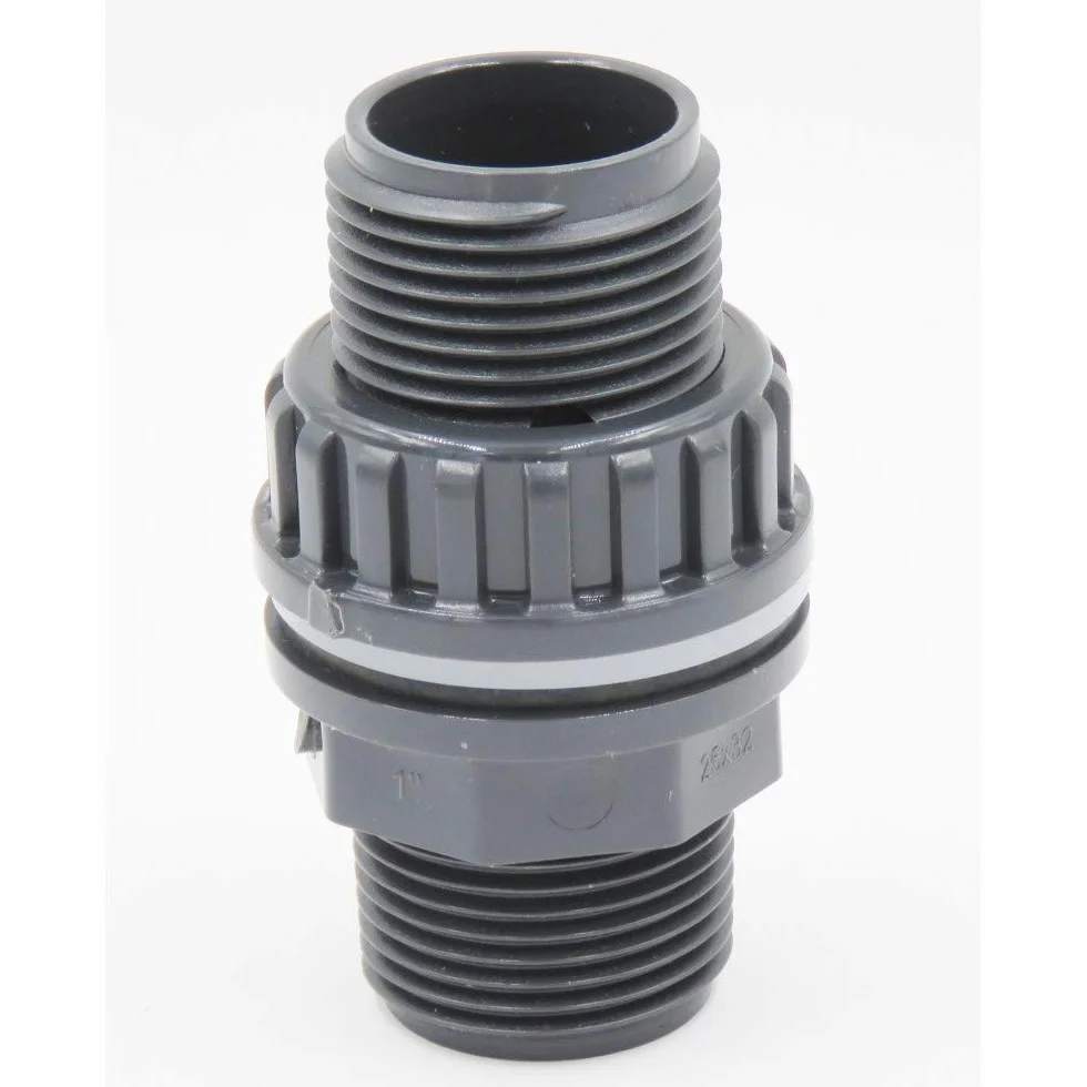 Centrocom Raccord PVC Pression Traversée de Paroi 1" 1/2"