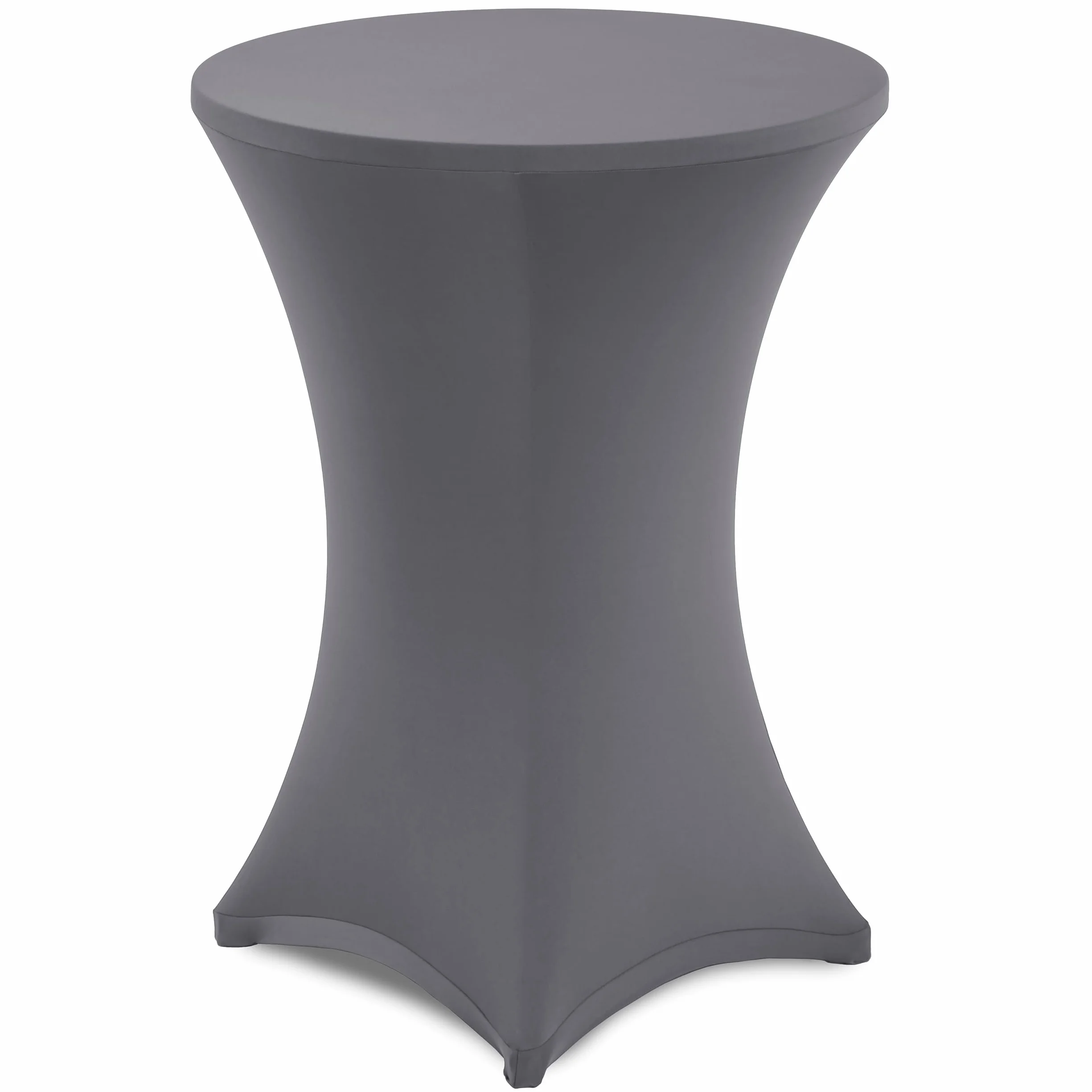 Gräfenstayn Diana Housse pour Table Haute de Bistro Stretch Spandex Ø 60 cm Anthracite