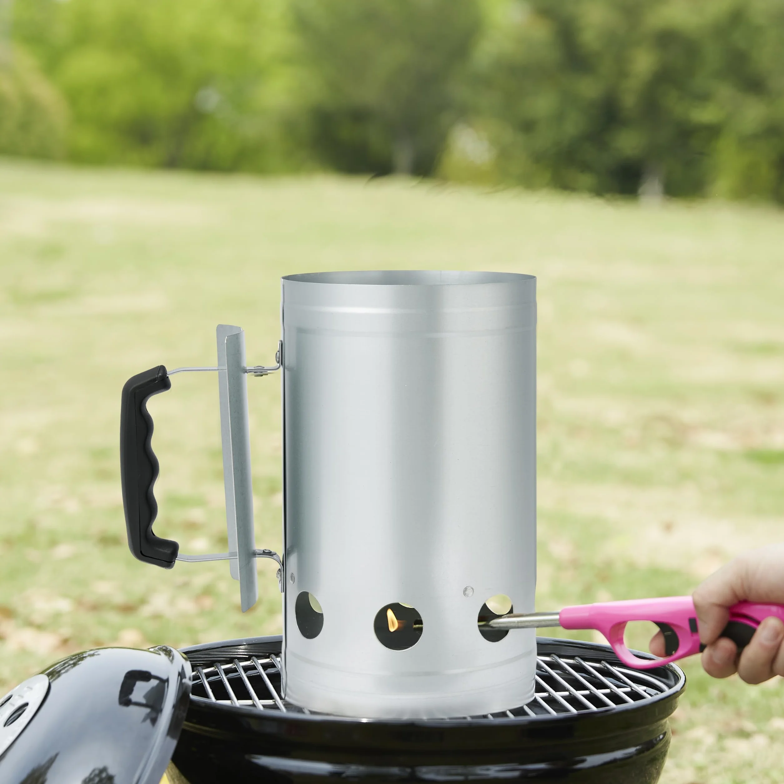 Amazon Basics Allume-feu pour Barbecue au Charbon de Bois, Argenté