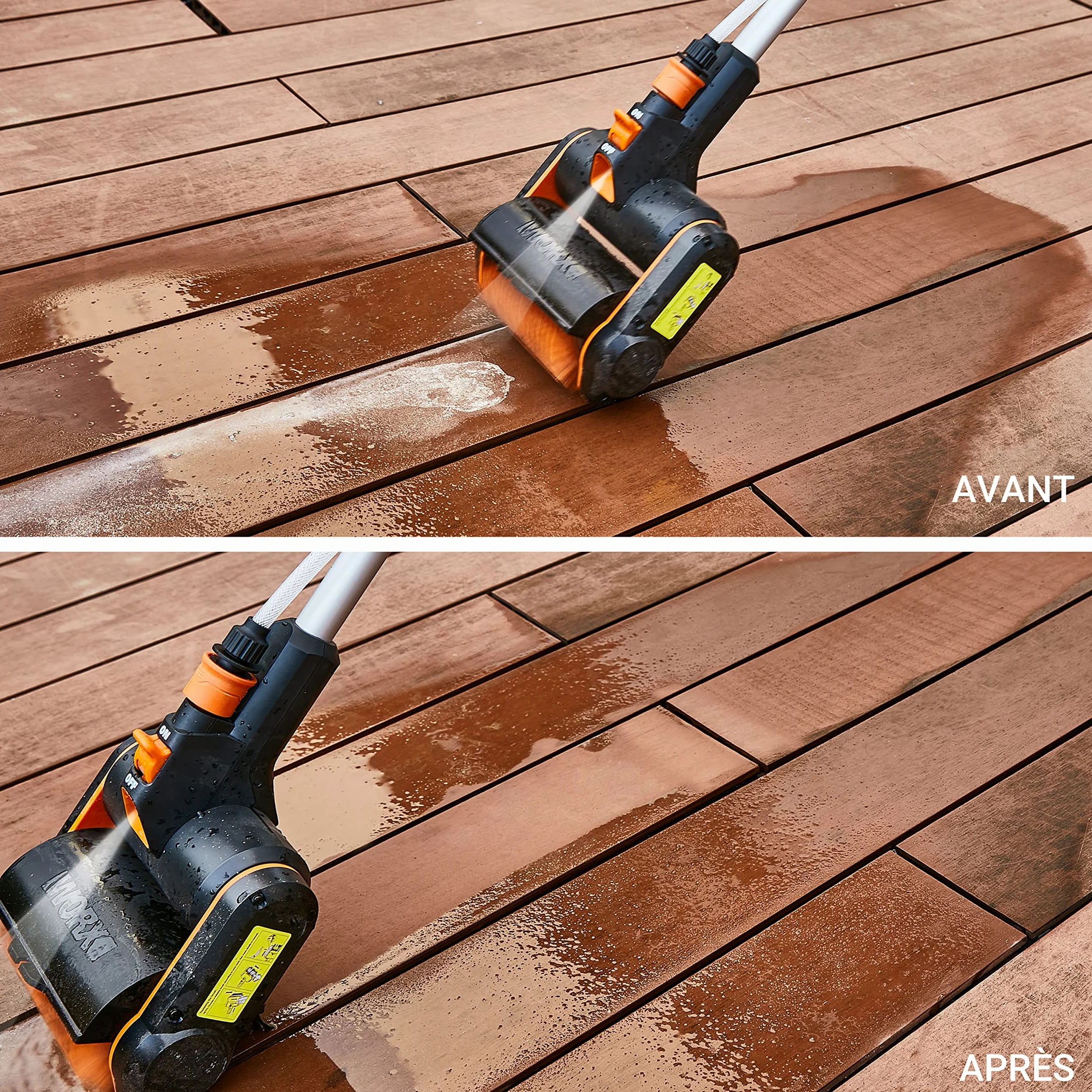 WORX Brosse de Nettoyage sans Fil 20V WG441E.9