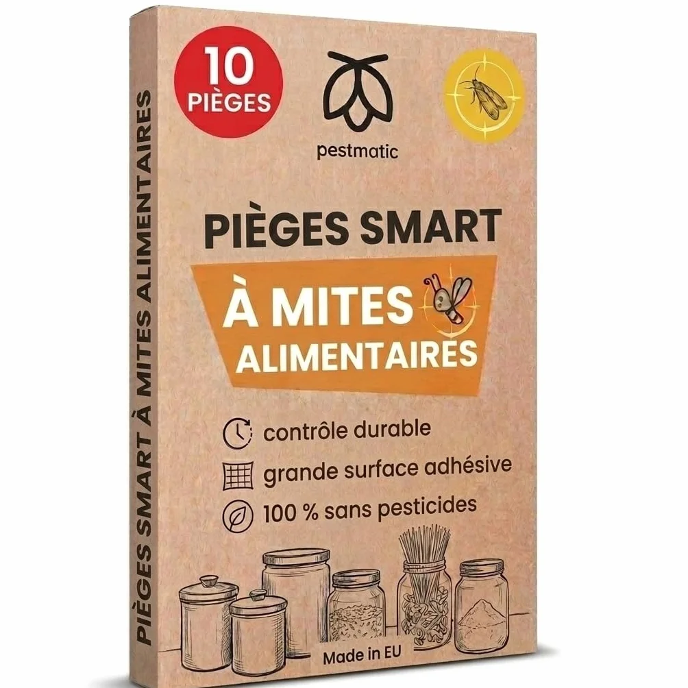 Pestmatic Piège à Mites Alimentaires Pack Eco 10 Unités Phéromone Puissante