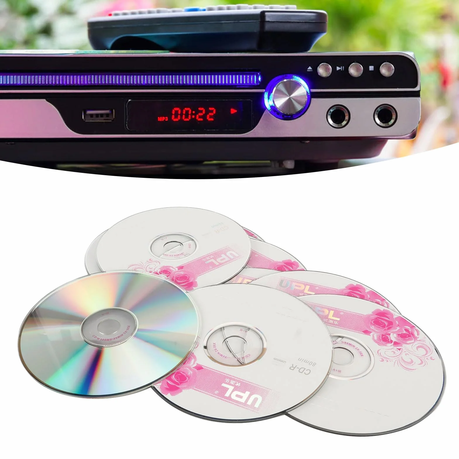 CD-R Disque Vierge 52X 730 Mo 50PCS Enregistrable pour Voiture