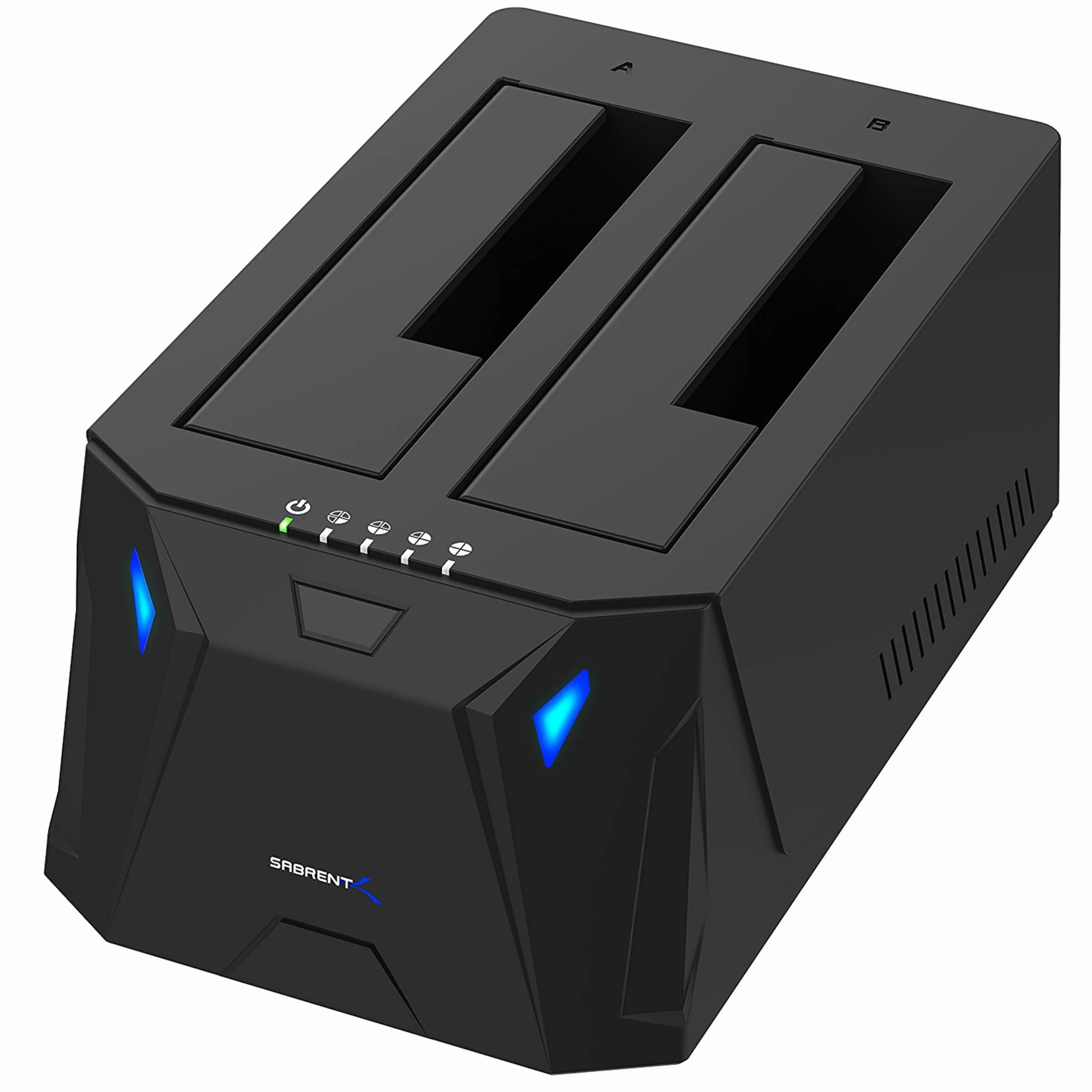 SABRENT Boîtier Disque Dur 3.5 2 Baies SATA USB 3.0 Adaptateur SSD/HDD Clonage Hors Ligne UASP