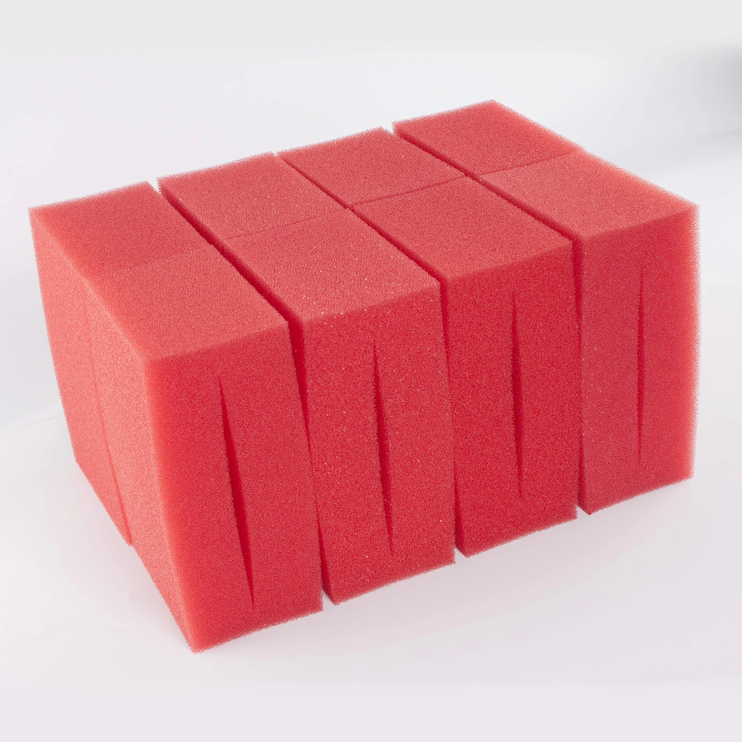 Générique LTWHOME Compatible en Mousse Convient pour Oase Biotec Screenmatic 18 & 36 Remplacement Etang Moyen Rouge Mousseux Filtre Éponge (Paquet de 8)