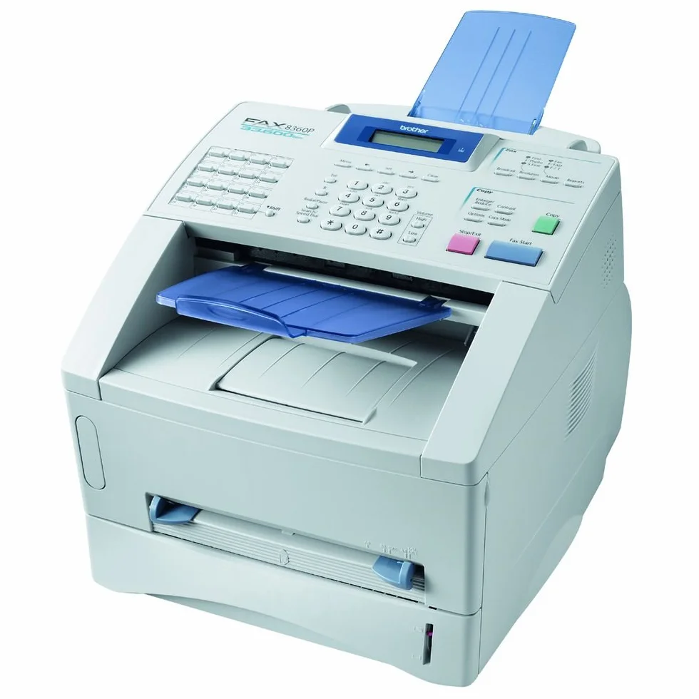 Brother FAX 8360P Télécopieur photocopieuse Noir et blanc laser 14 ppm 250 feuilles 33.6 Kbits/s