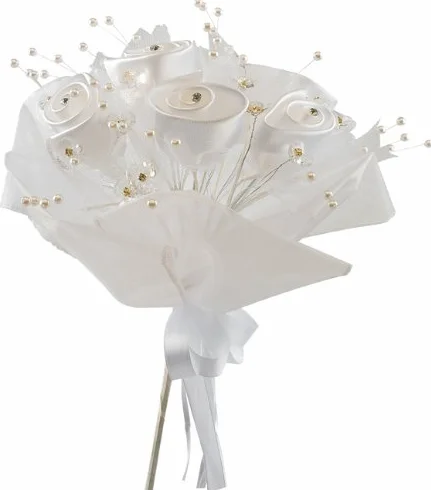 Club Green Rose satiné Bouquet de Perle Ivoire