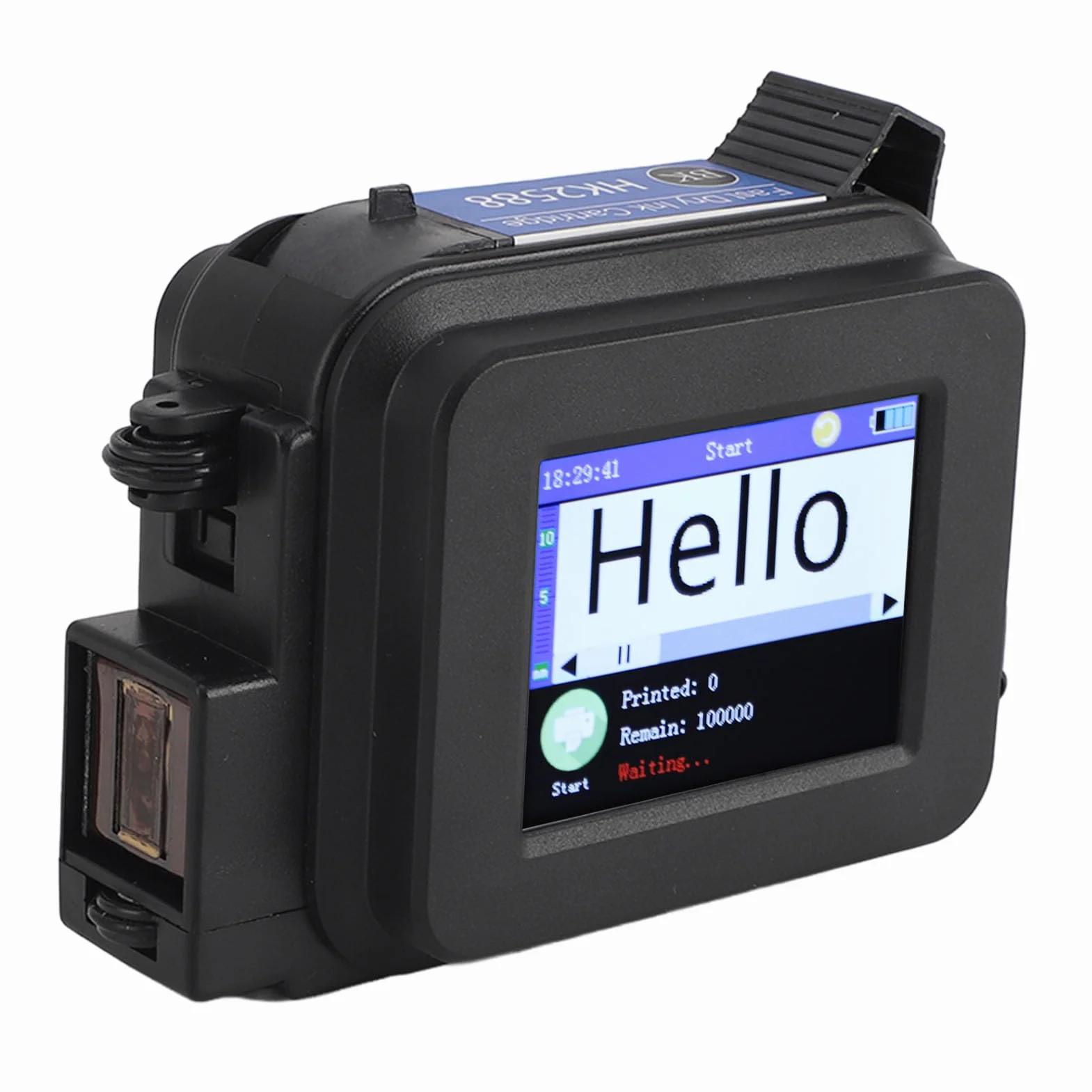 Fabater Imprimante à Jet d'encre Portative, Mini Imprimante Portable avec Cartouche à Séchage Rapide, Machine de Codage de Poche pour Date et Code-Barres