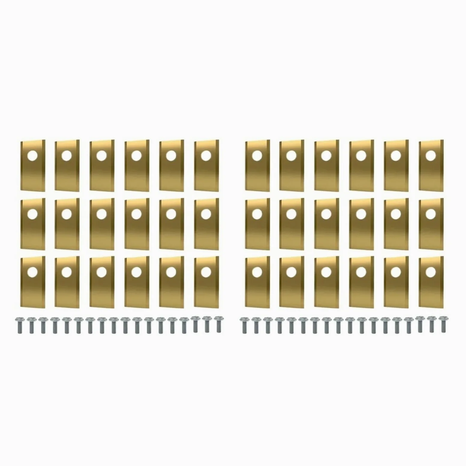 Lames De Rechange, Compatibles avec Worx Landroid | Lames De Coupe En Acier Inoxydable For Tondeuse Robot Worx Landroid, Pièces De Pelouse(Gold 36PCS)