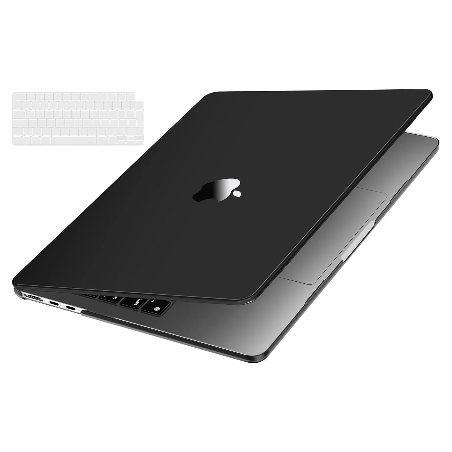 MOSISO Coque Compatible avec MacBook Air 15 Pouces M5 M4 M3 M2 2026-2023, Antitrace Rigide, Noir Clair