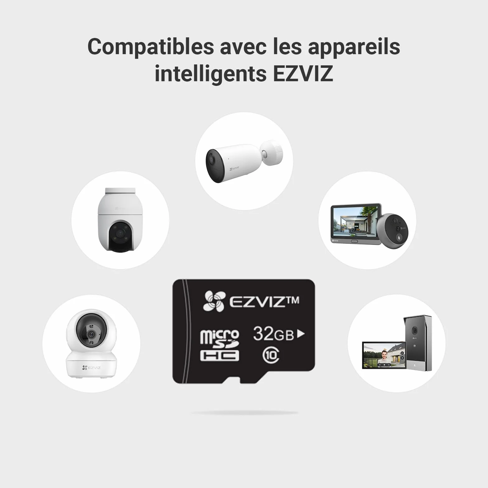 EZVIZ 32Go Carte Micro SD SDHC Class 10 UHS-I 90MB/s