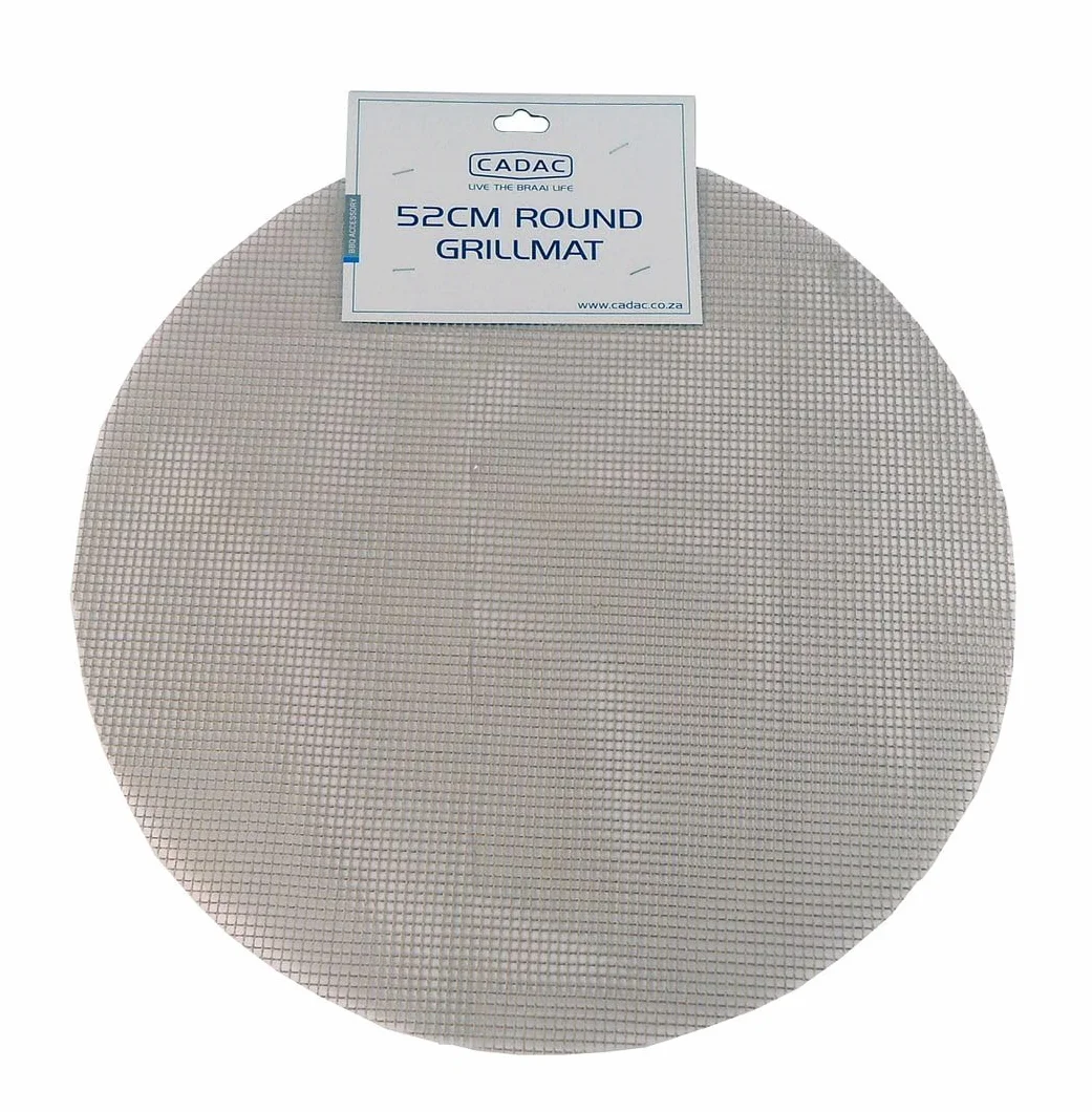 Cadac Tapis de Barbecue Rond Ø 52 cm Antiadhésif Noir