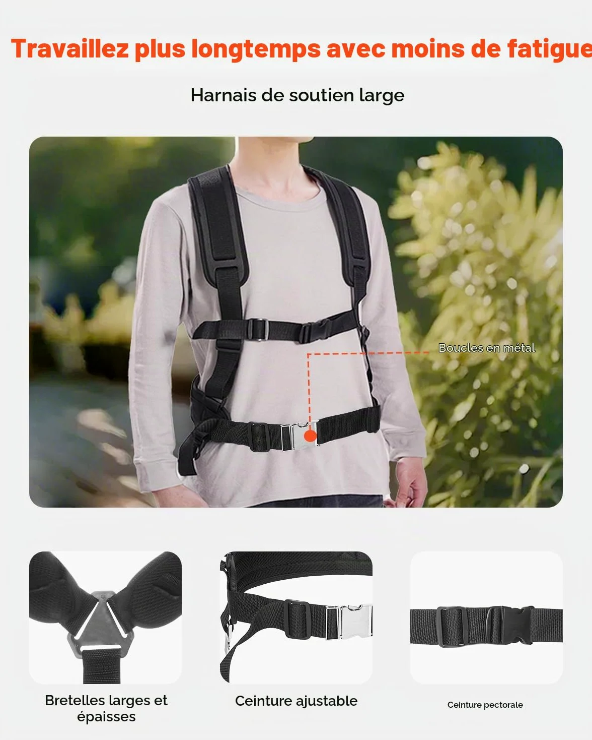 VEVOR Lance Télescopique pour Nettoyeur Haute Pression 6358 mm, Baguette Pulvérisation Télescopique 4000 psi avec Rallonges, Tête Brosse, Coupleur Pivotant, 7 Buses, Harnais de Support, pour Gouttière
