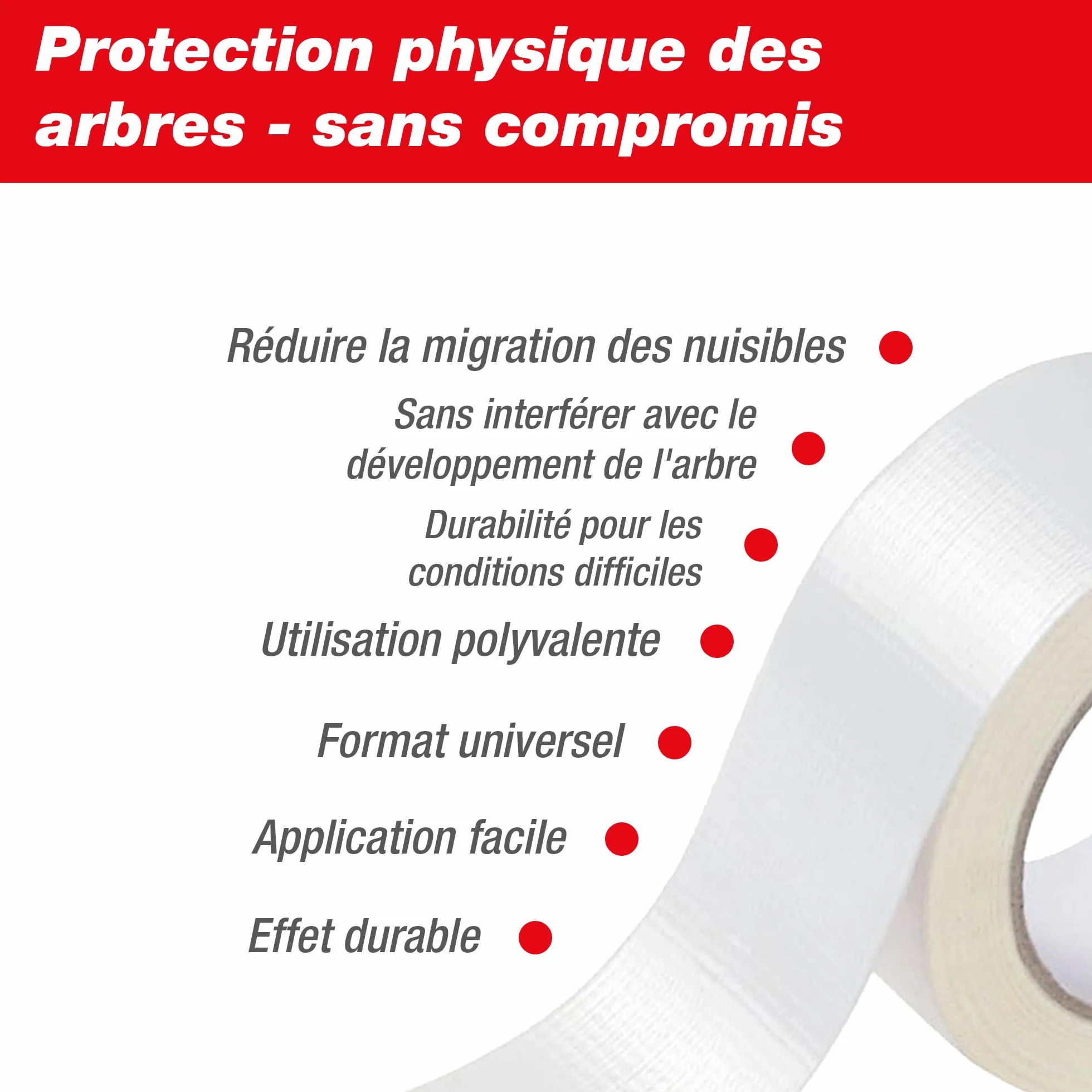 SWISSINNO Ruban adhésif Anti-Fourmis pour Insectes rampants 5 cm x 5 m Protection des Arbres