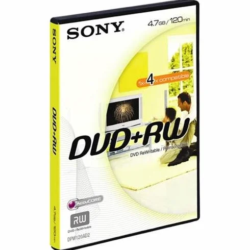 Sony DVD+RW 4.7 Go Enregistrable Réinscriptible