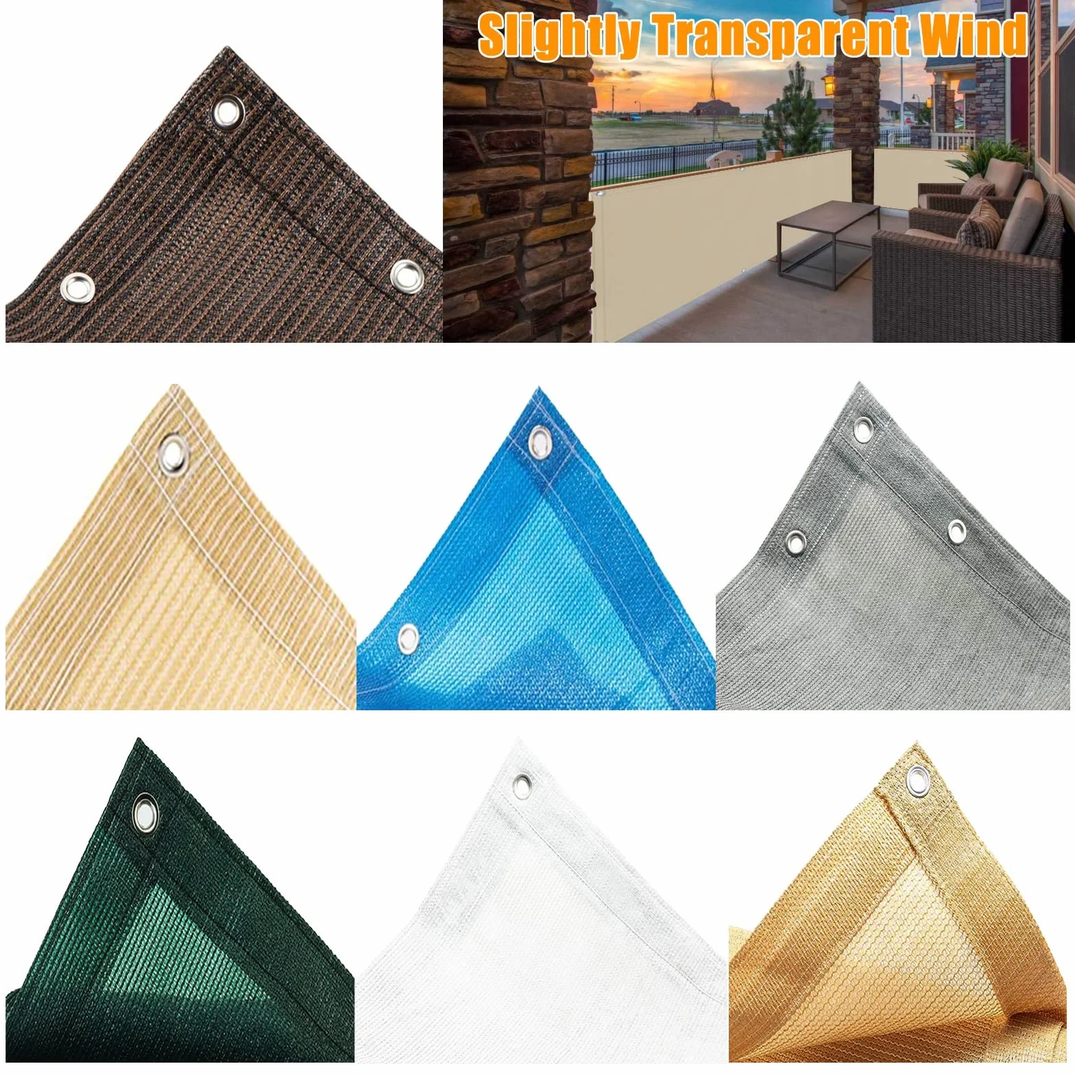Brise Vue Pare-Vue 100 x 1000 cm Filet de Clôture pour Balcon, Extérieur, Blanc