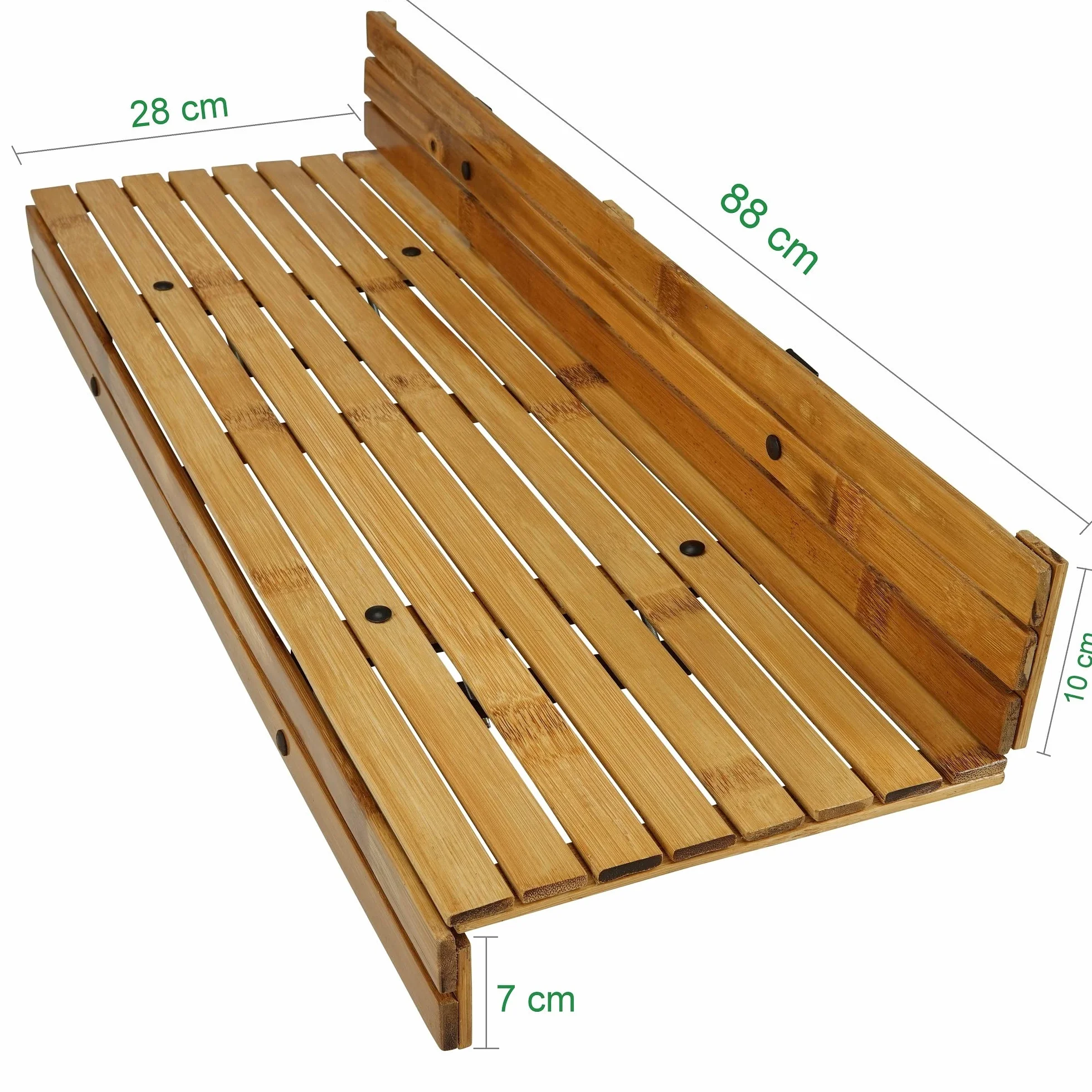 Table Suspendue pour Balcon en Bambou 88 x 28 x 17 cm