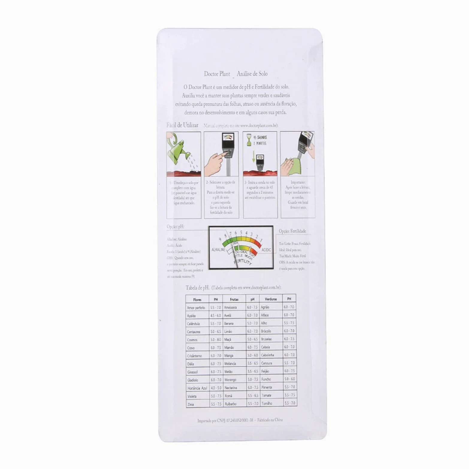 Testeur d'humidité Testeur de valeur du pH, sol, intensité la lumière plante, humidité et mesure l'humidité