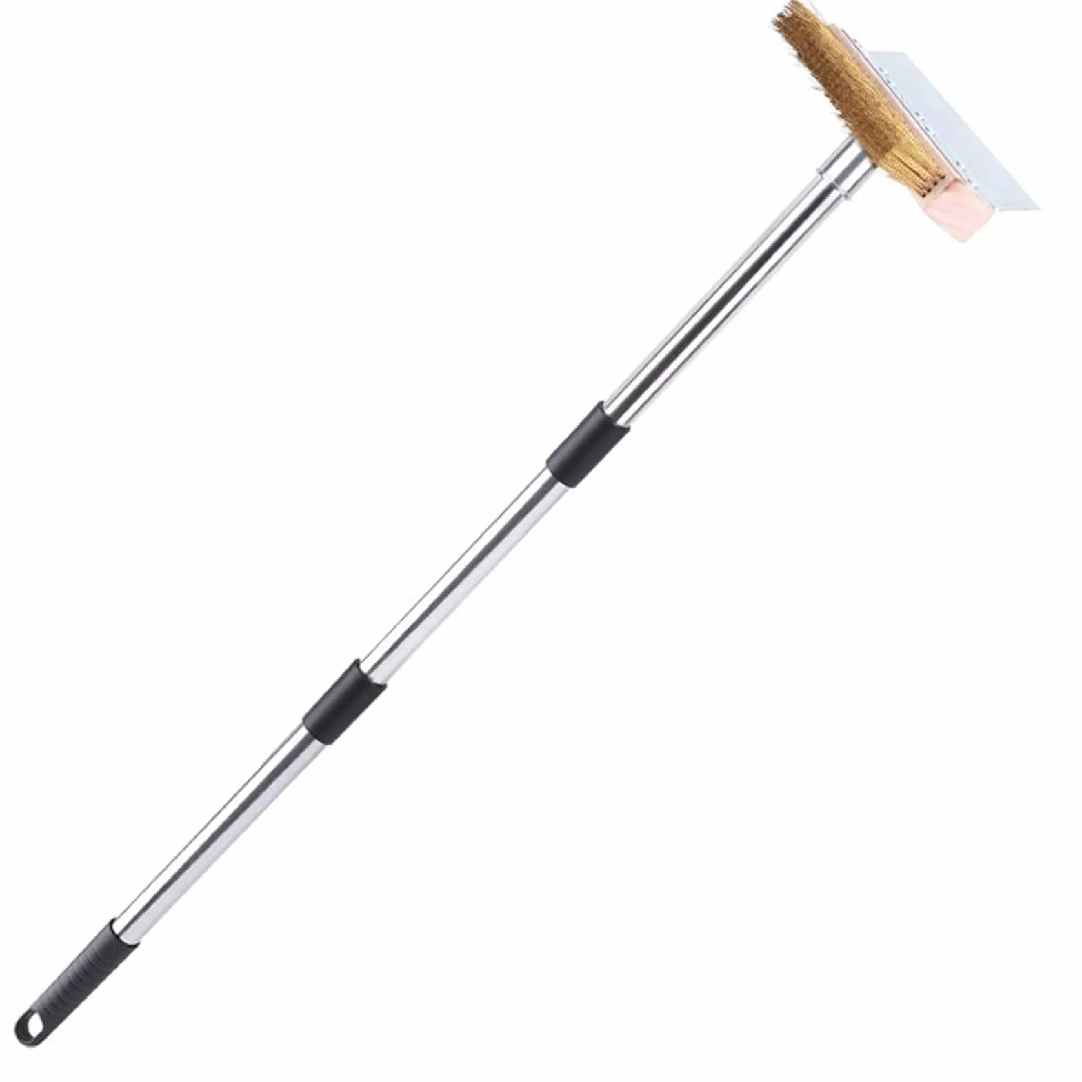 Brosse pour Four À Pizza avec Racloir - Nettoyant pour Pierre À Pizza - Outil Entretien Cuisine