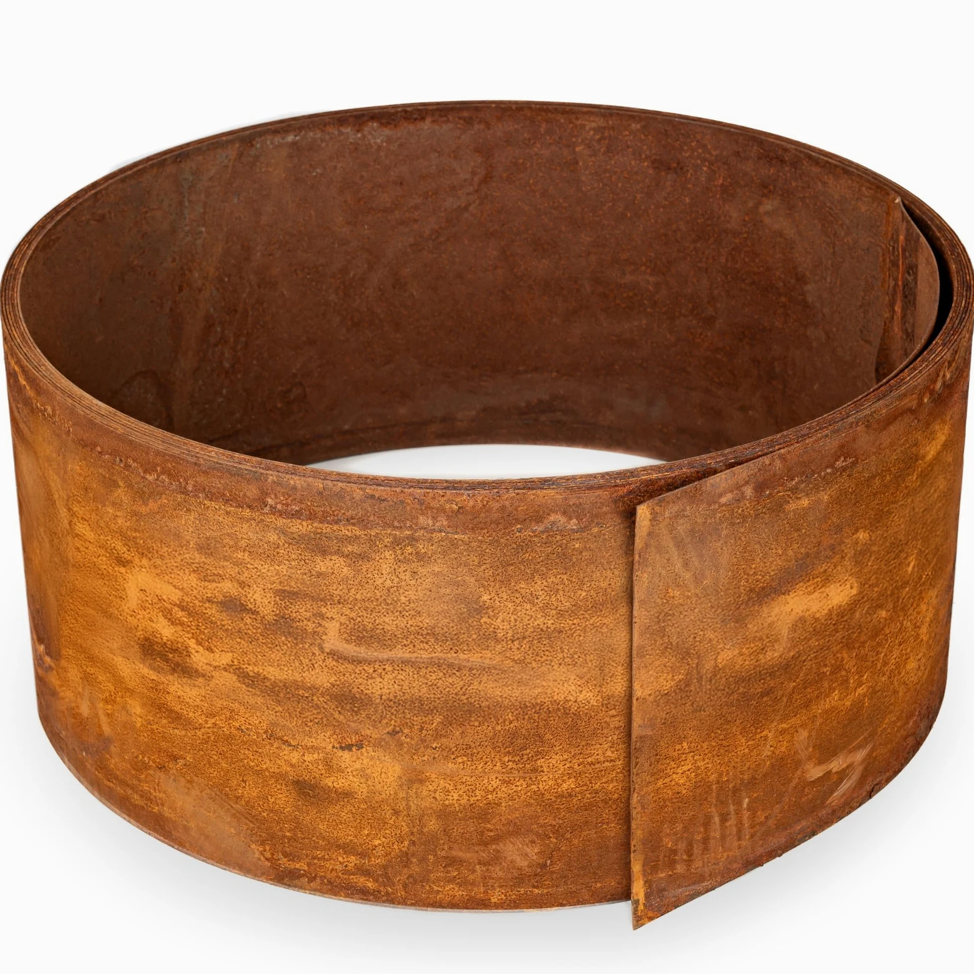 Bordure de Jardin en Acier Corten 10 m, 1 mm d'épaisseur - Bordure de Pelouse en Métal, Hauteur 20 cm - Montage Facile - Bordure de Gazon en Rouille, 1 Paire de Gants Incluse