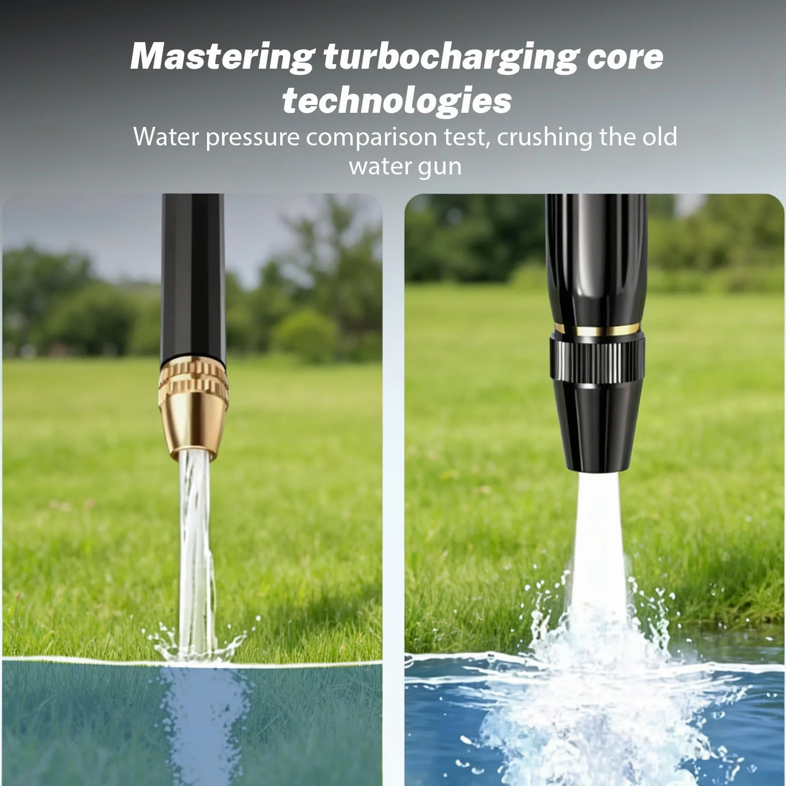 Buse Haute Pression Pour Tuyau De Jardin, Embout D'Arrosage Réglable, Accessoire De Pulvérisation Résistant