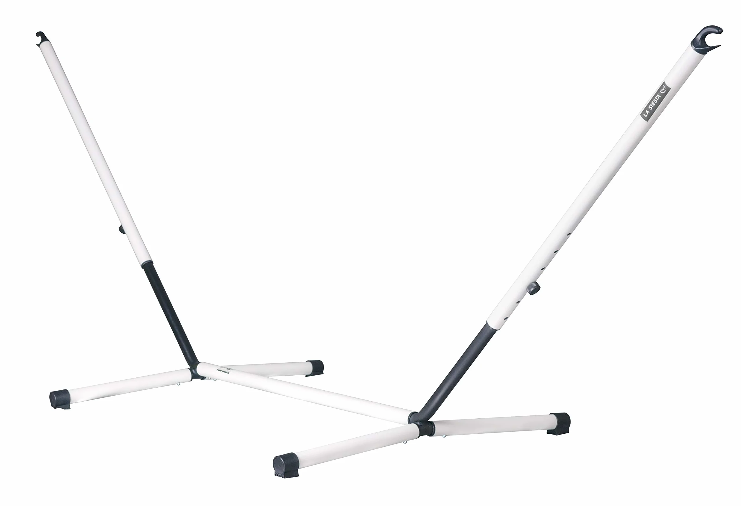 LA Siesta Nautico Cool Grey Powder Coated Steel Stand Double Hammocks