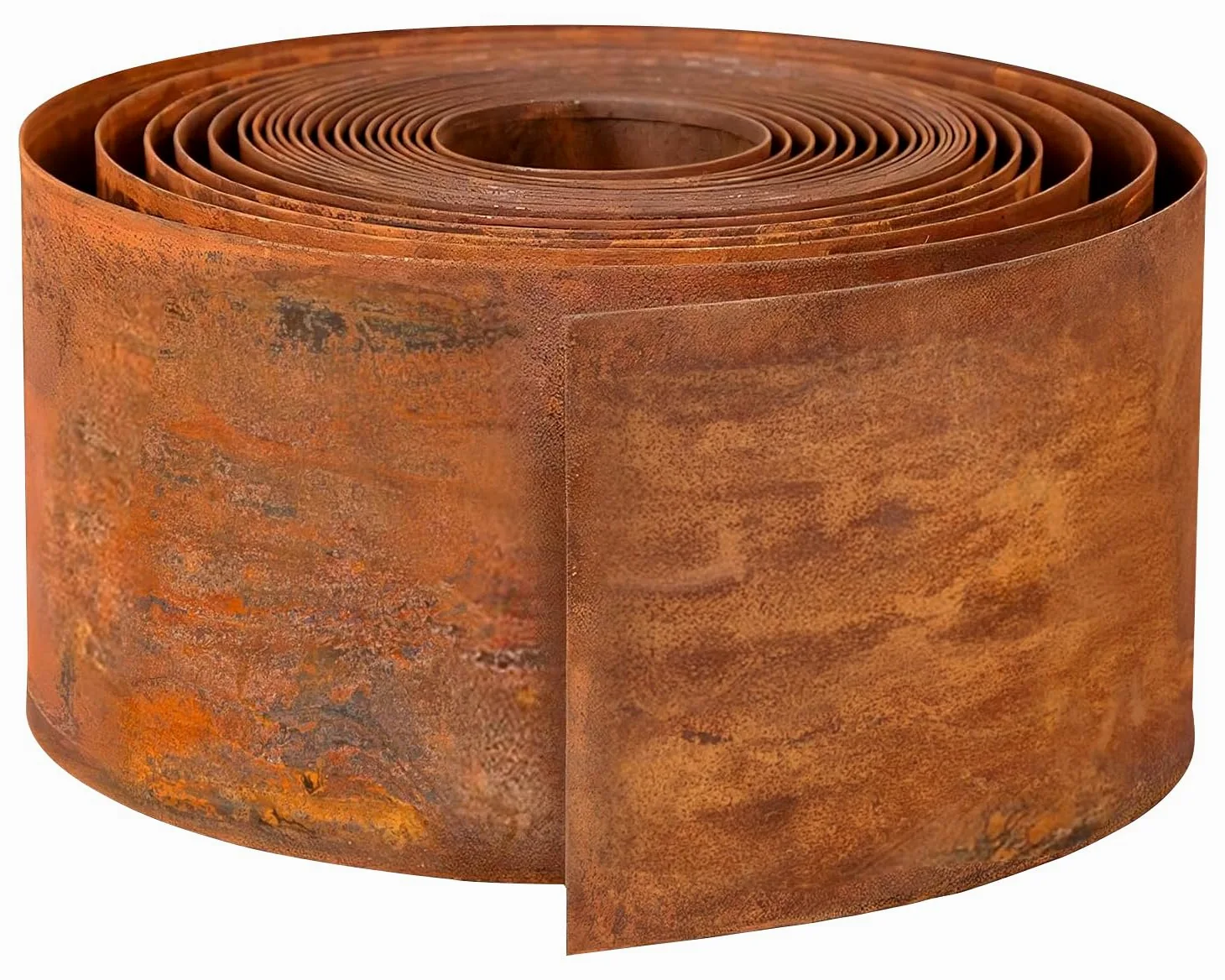 Bordure de pelouse en Acier Corten - 10 m de Long - en métal, 15 cm de Haut