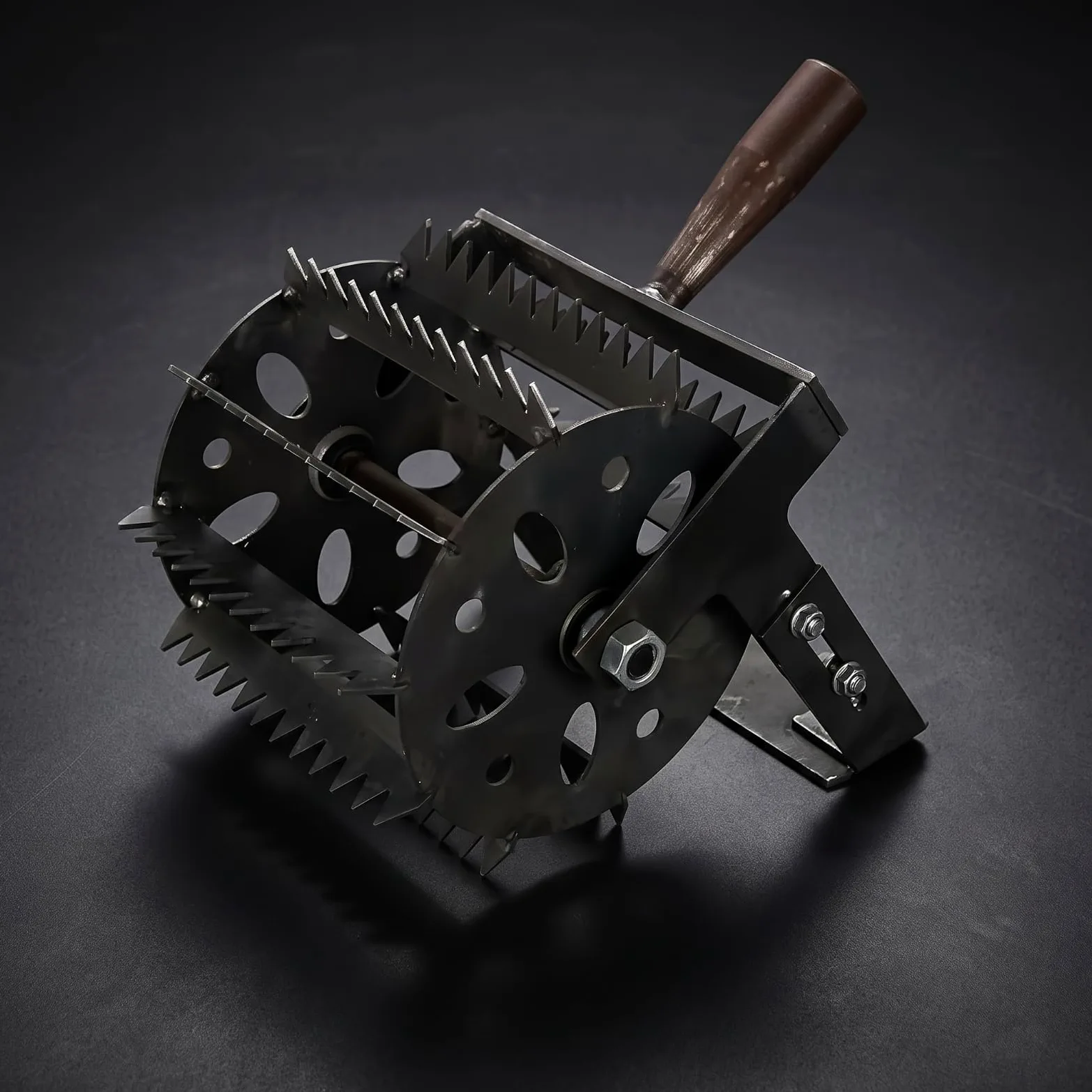 Tête Désherbeur Manuel ntelé Désherbeur à Roues Fer Outil pour Jardin