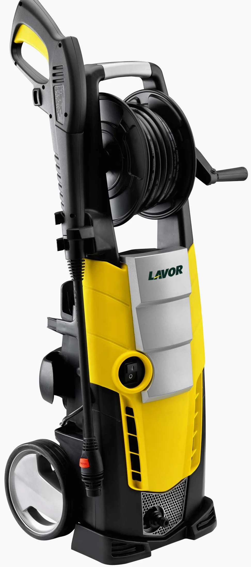 Lavor Nettoyeur Haute Pression Eau Froide Galaxy 160 avec Enrouleur, Deus Brosses et Accessoire Lave-sols, Pression 160 Bar Max, Débit 510 l/h Max