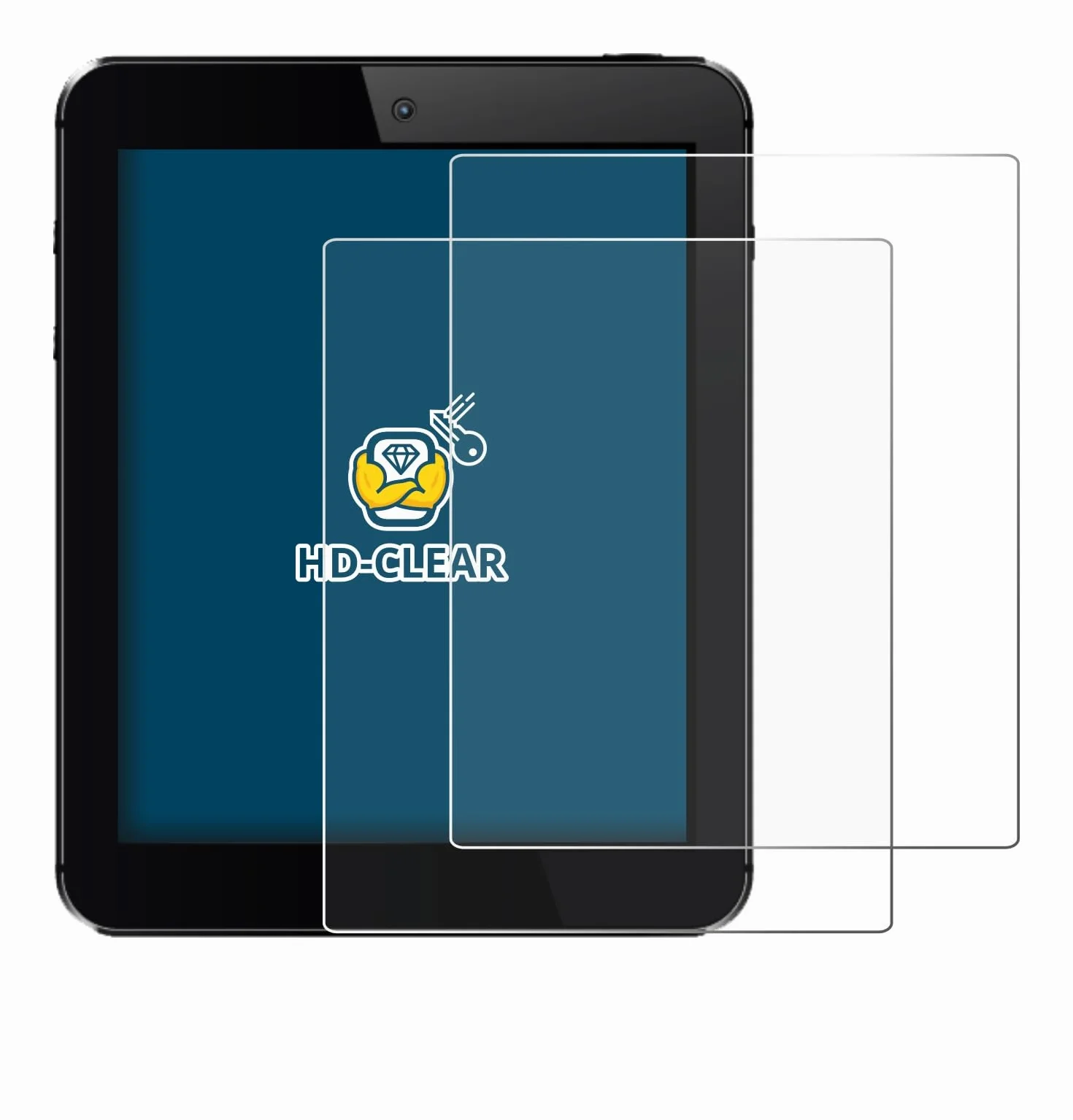 Brotect 7" Protection Ecran PC Tactile 7,0 Pouces (17.8 cm) 2 Pièces Ultra Clair