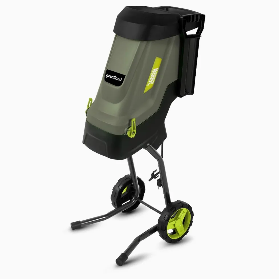Broyeur de végétaux électrique 2600W avec sac récupérateur de 45L
