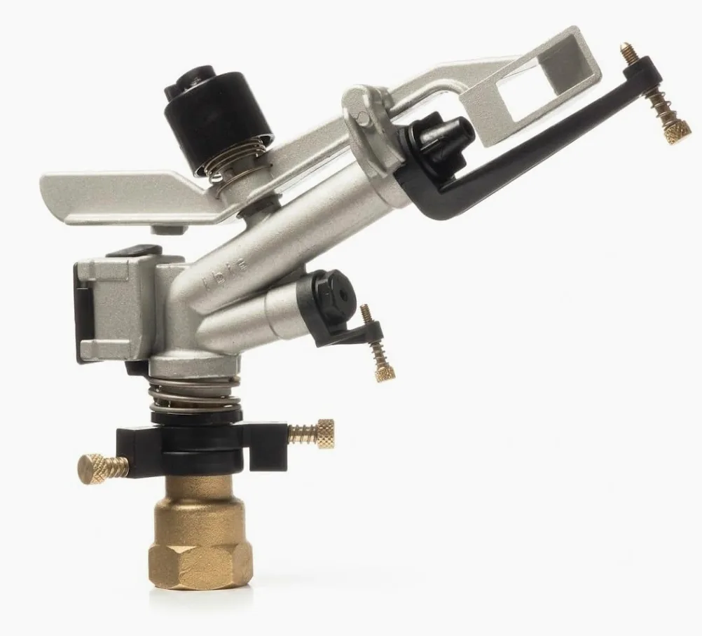 Suinga Arroseurs IBIS avec Angle de Pulvérisation Réglable, Filetage Femelle 1'', Portée de 13 à 23m pour Jardin, Pelouse et Irrigation Professionnelle, Gris