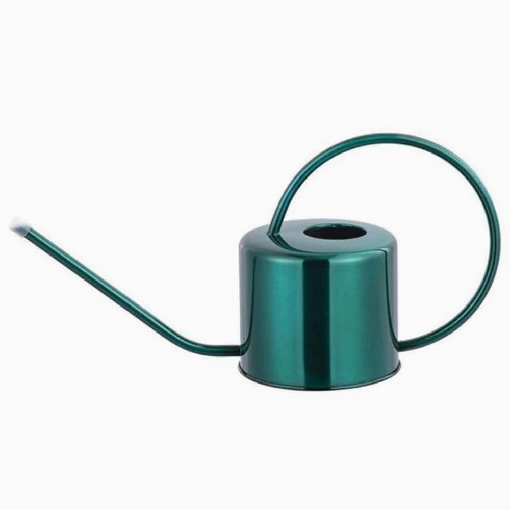 Arrosoirs Arrosoir en Acier Inoxydable de 1,3 l, Bouteille de Jardin en métal à Long Bec avec poignée Facile à saisir for Les Plantes à Fleurs de la Maison(Groen)