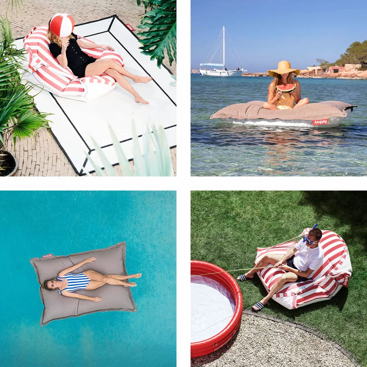 Fatboy Original Floatzac Bleu foncé Pouf Sol Eau Séchage Rapide Flottant