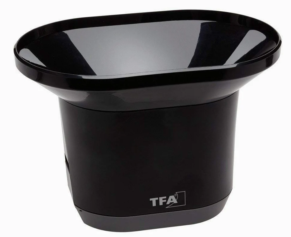 TFA 47.3005.01 Pluviomètre sans fil Drop avec pluviomètre Noir avec piles