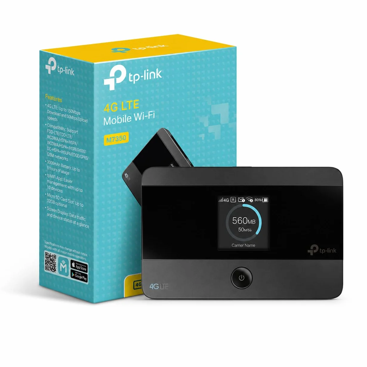 TP-Link M7350 Routeur 4G Modem 150Mbps Hotspot Batterie 2000mAh Déverrouillé