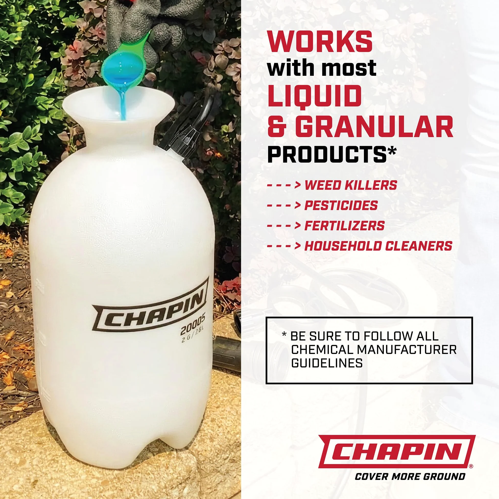 Chapin International Lot économique de 22 000 pulvérisateurs, 3,8 l, Blanc translucide