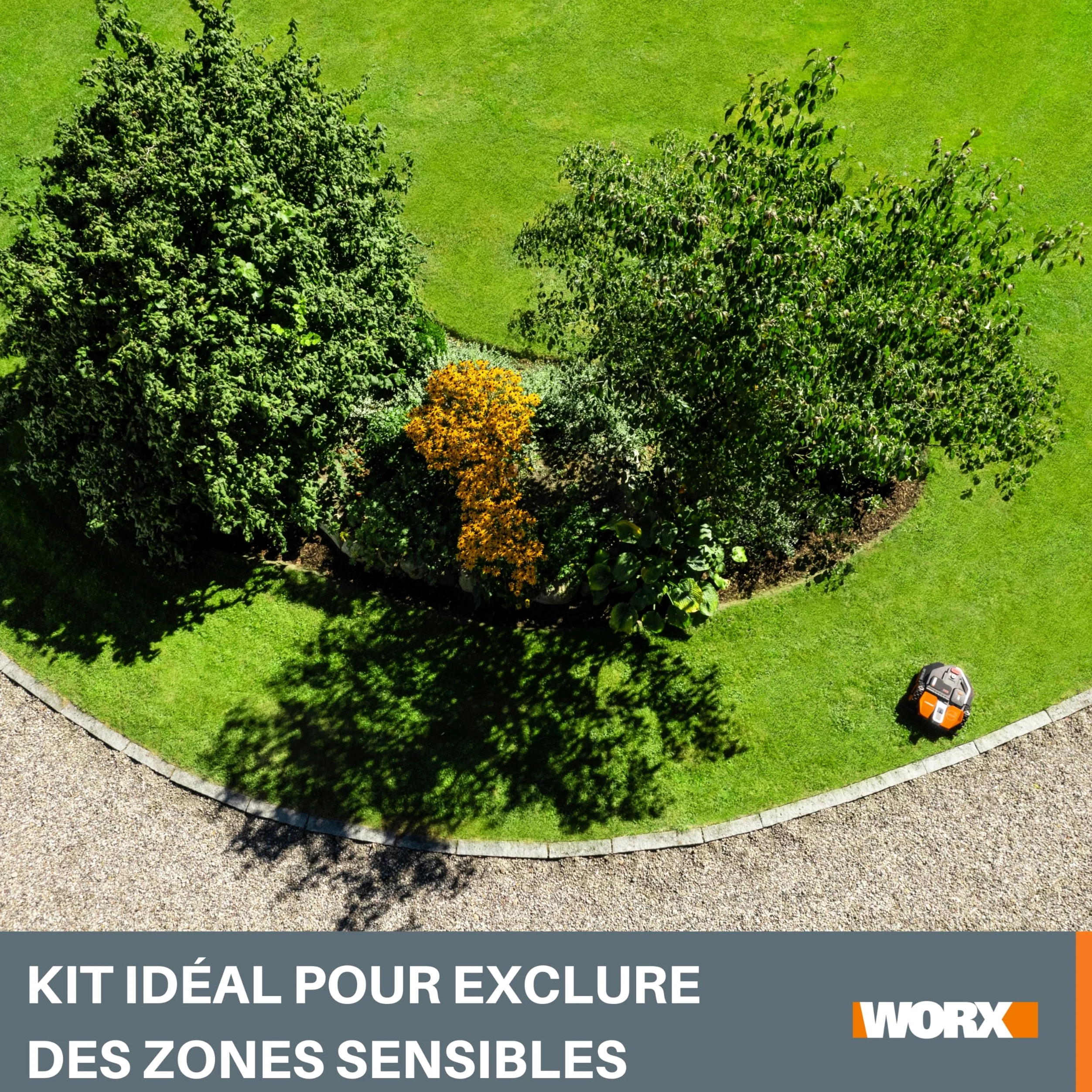 WORX Kit Bande magnétique WA0872 pour Landroid Vision | Délimite les zones à éviter sans câble périphérique, installation simple et rapide
