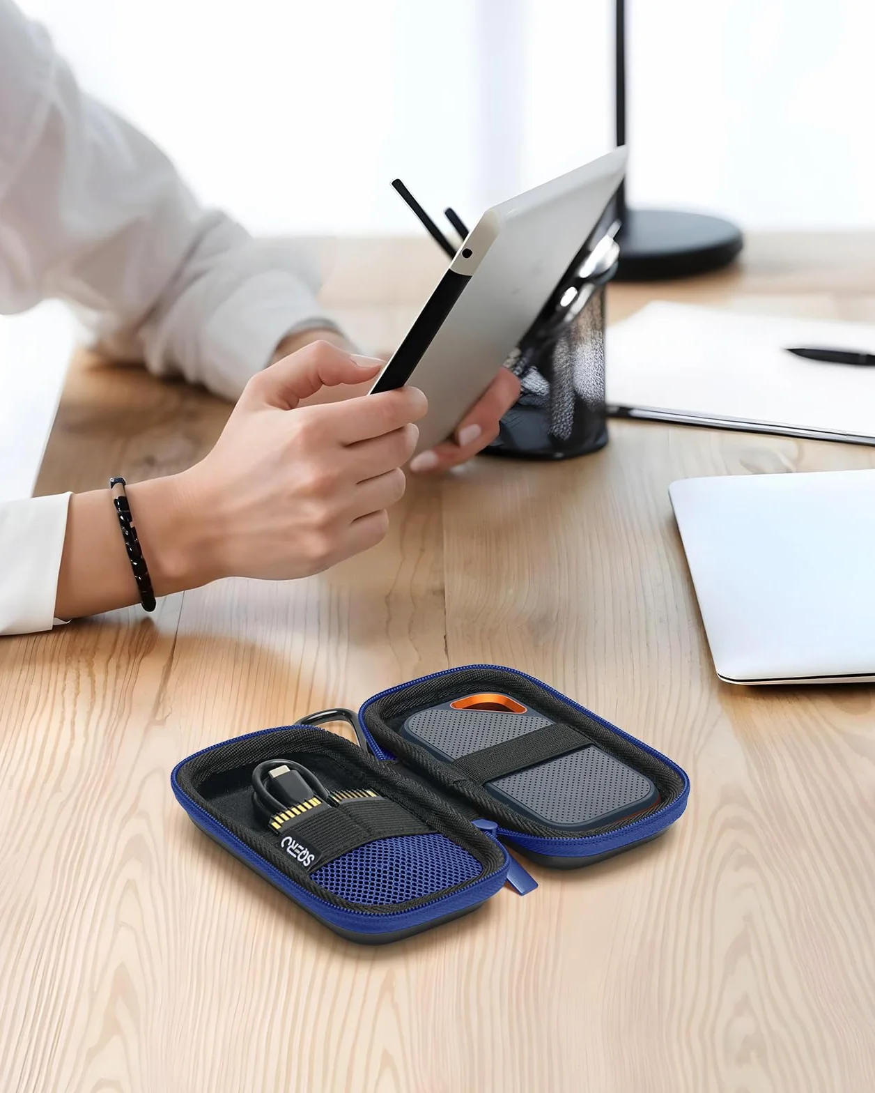 Étui de Protection pour SanDisk Portable/Extreme/Extreme Pro Disque Dur SSD Externe, Housse Coque de Transport Rigide