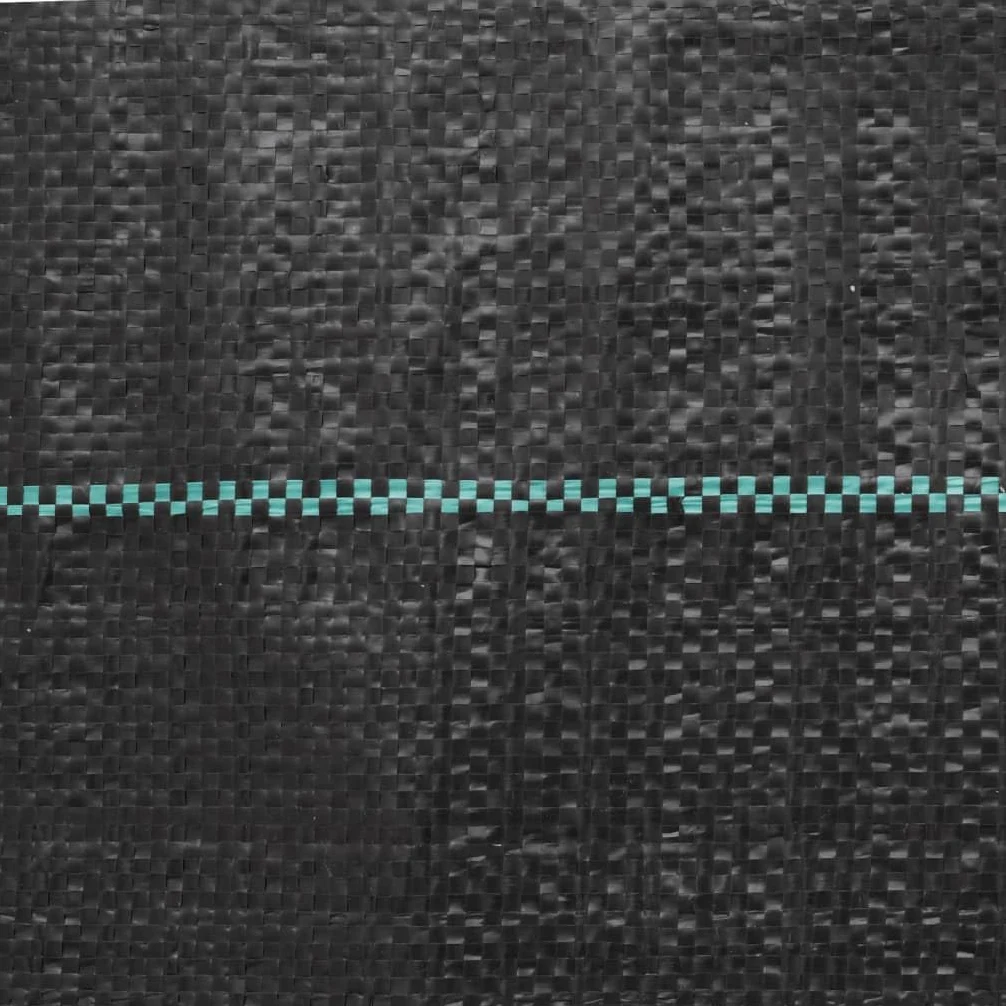 Membrane Anti-Mauvaises Herbes Noir 4x25 m PP géotextile pour Jardin, terrasse, allée, Potager, stabilisation, Filtration, Protection des Plantes, Drainage, Sol, Gravier