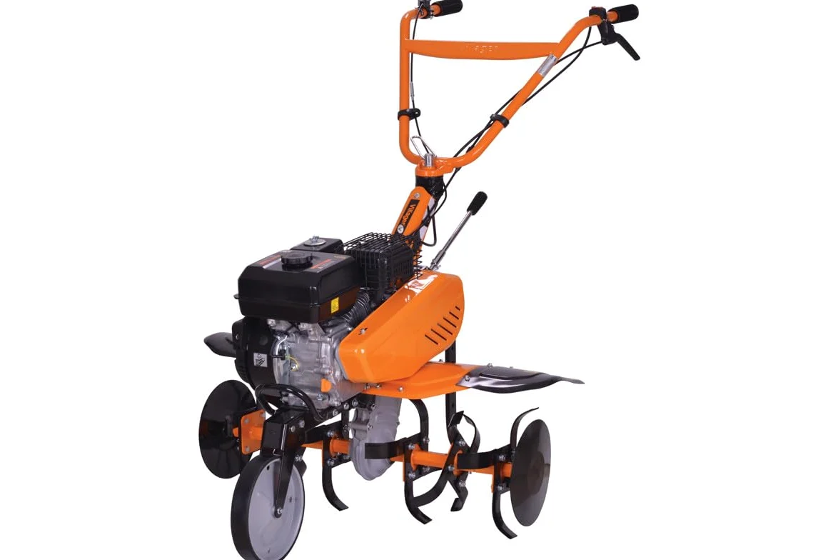 Motobineuse Thermique 2,2cv Petite Largeur 4 Fraises protèges Plantes VILLAGER VTB 4310V