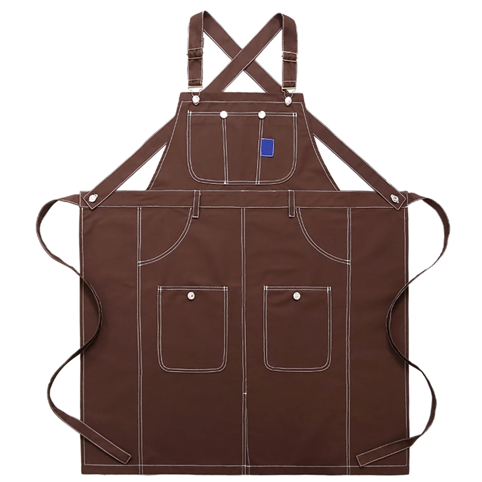 Tabliers, Tablier de chef, tablier croisé for hommes et femmes, avec bretelles poches, for la cuisine, maison, noir