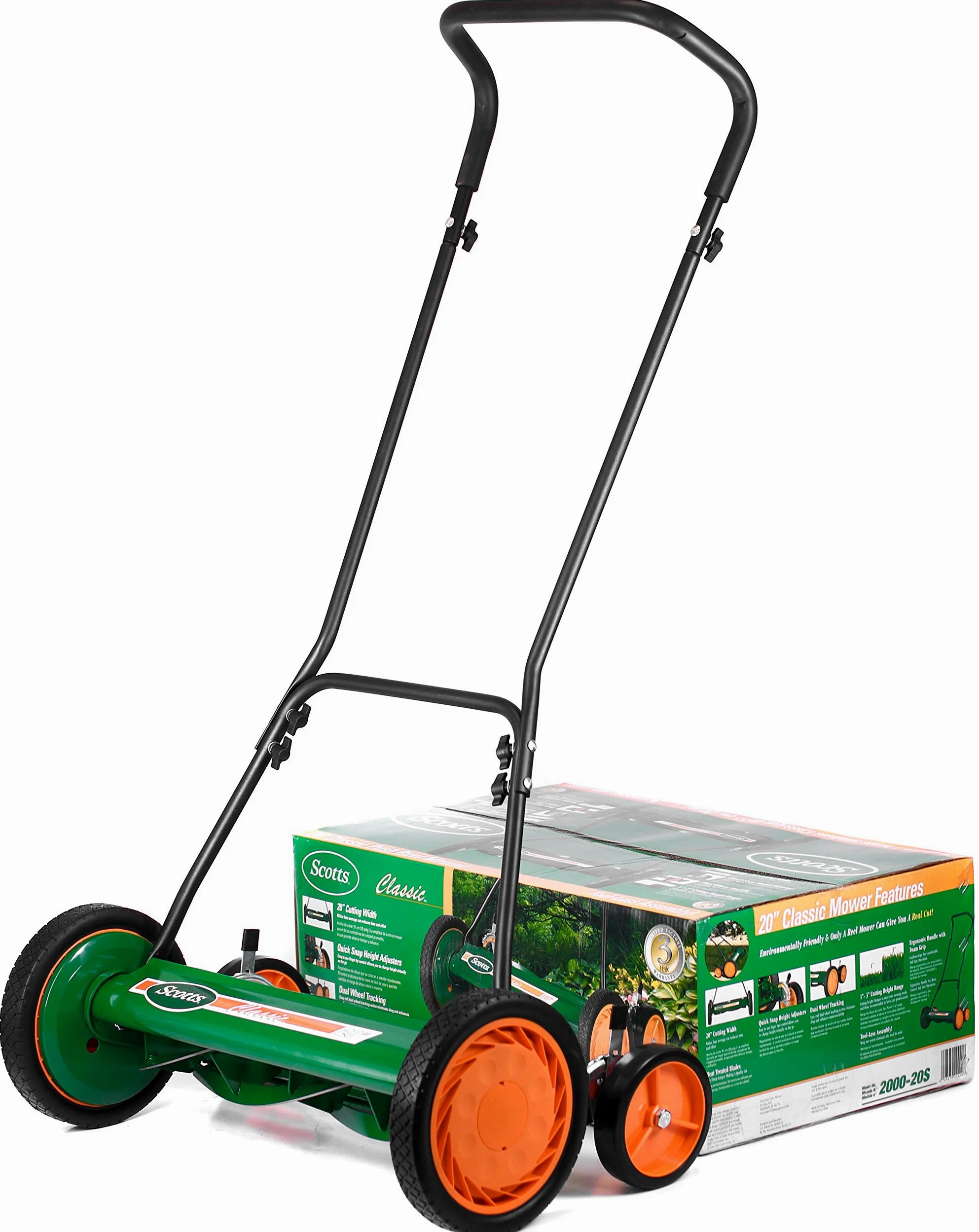 Scotts Outdoor Power Tools 2000-20S Tondeuse à Gazon Classique à 5 Lames 50,8 cm Vert