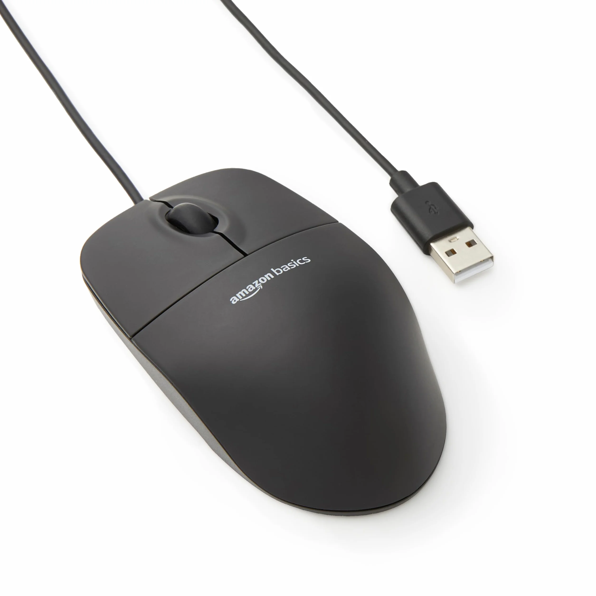 Amazon Basics Souris Optique USB 3 Boutons Noir