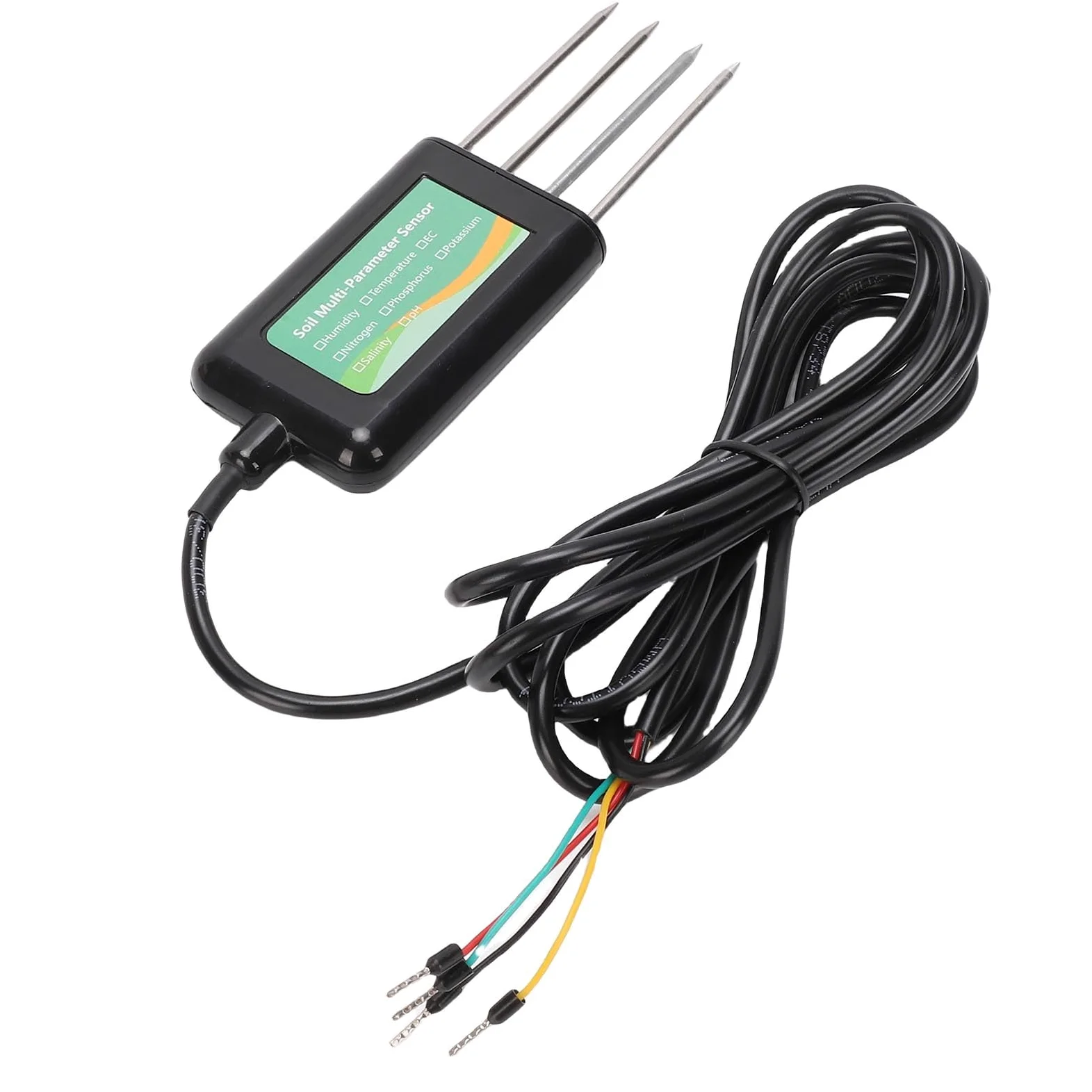 Testeur de PH de Sol NPK, Capteur de Sol IP68 8 en 1, RS485 Modbus RTU pour la Détection de la salinité EC de la Température d'humidité du Sol en Temps Réel