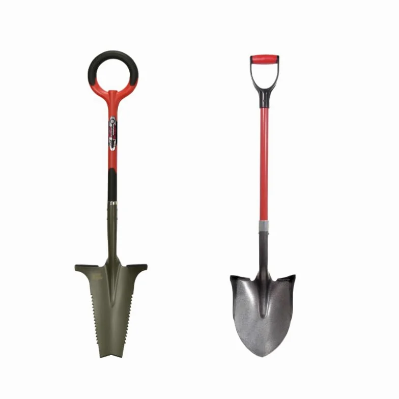 ROOTSLAYER - VENTEO - Pack RootSlayer™ - Noir - Adulte - RootSlayer™ + RootSlayer Pelle à rebords™ - Jardin - Acier de Carbone - Manche 360°