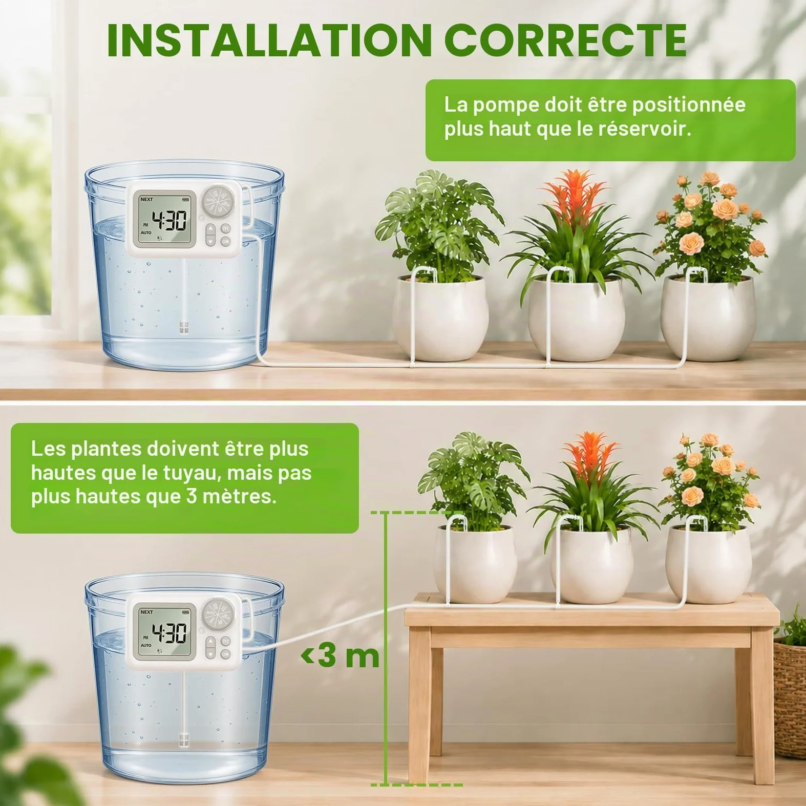 Landrip Brumisateur Exterieur 8M avec 10 Buses + Joint en T+2 Adaptateur 3/4" +1Filtre pour Brumisateur Terrasse Jardin Serre Parasols