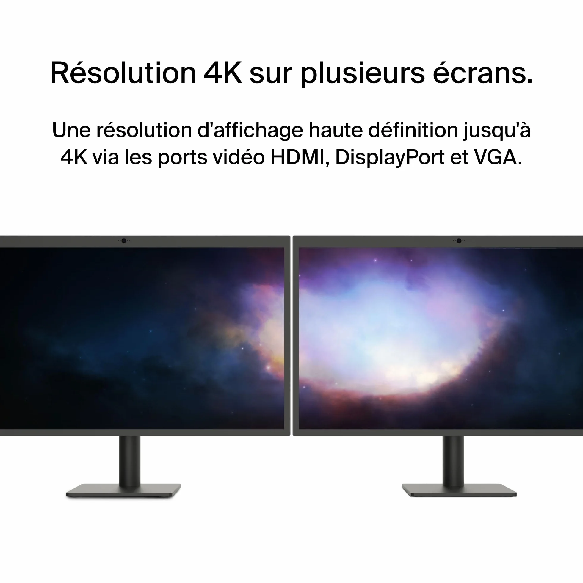 Belkin Station d'accueil USB-C multiport 11-en-1 Hub USB-C 4K HDMI DP VGA USB-C PD 100W 3 USB-A Gigabit Ethernet SD MicroSD 3,5 mm