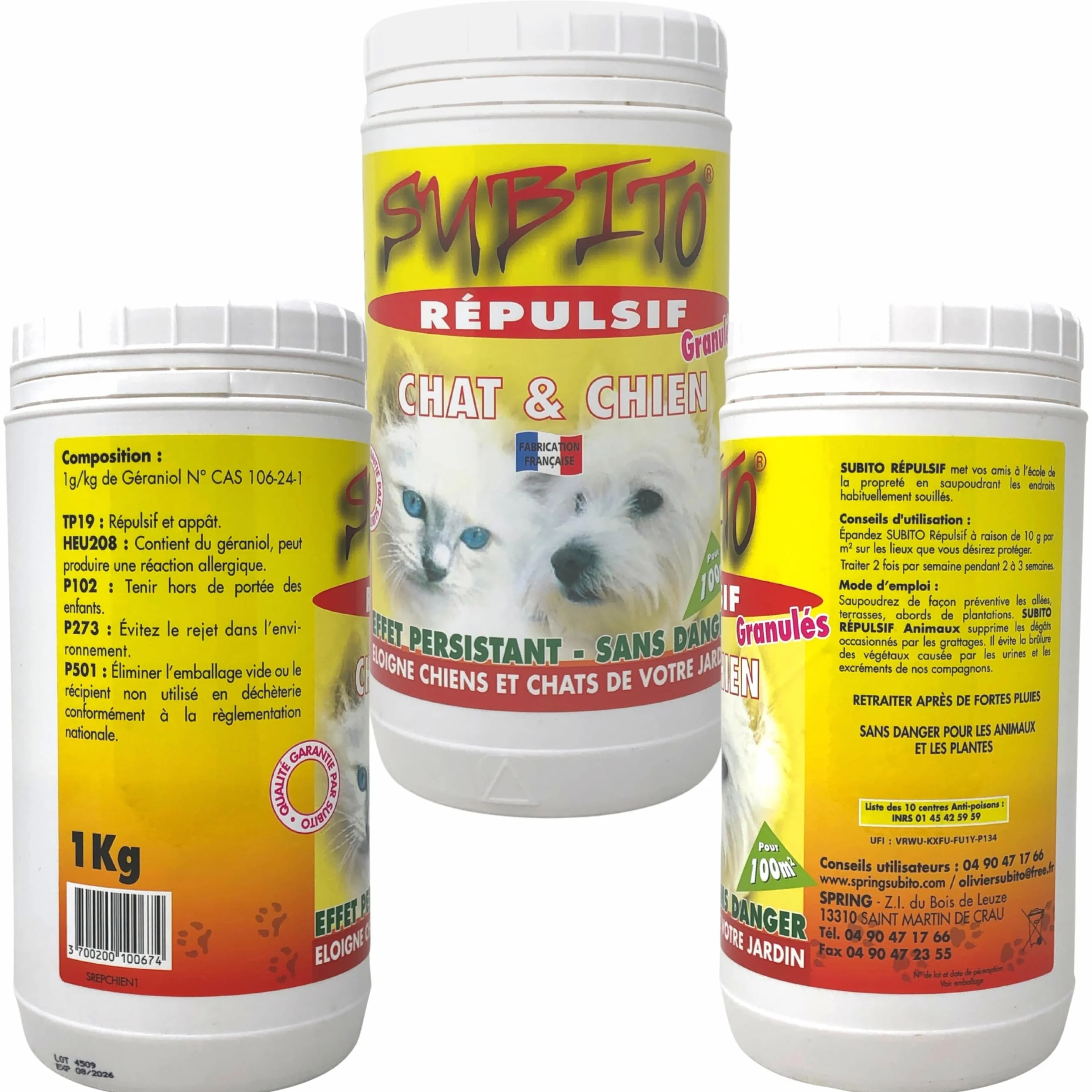 Répulsif Chat et Chien Extérieur Puissant Anti-Urine Jardin