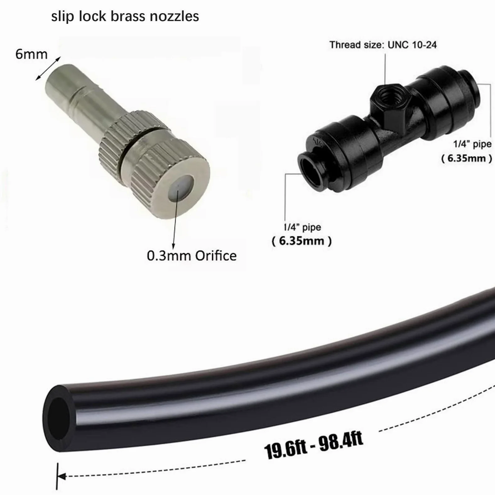 50M Système de Refroidissement brumisateur avec Minuterie et Pompe, Système de brumisation d'extérieur Automatique, kit d'irrigation Goutte à Goutte Automatique